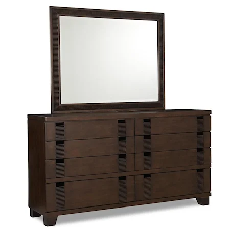 Bedroom Dresser & Mirror Combo